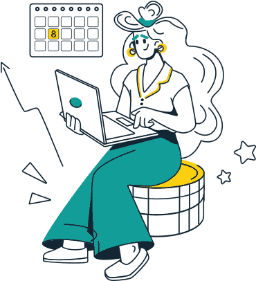 Hand holding a pen over a calendar, planning a market visit or vendor appointment.